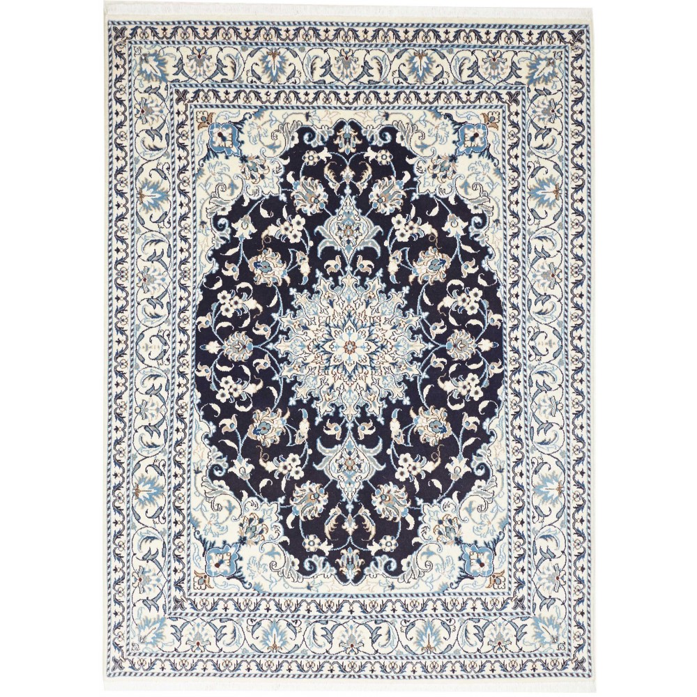 Tappeto Nain Kashmar Persia grigio 148x202