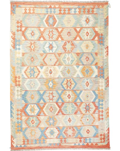 Tappeto Kilim Afghanistan bianco 197x293