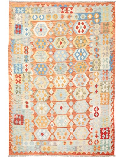 Tappeto Kilim Afghanistan bianco 205x298