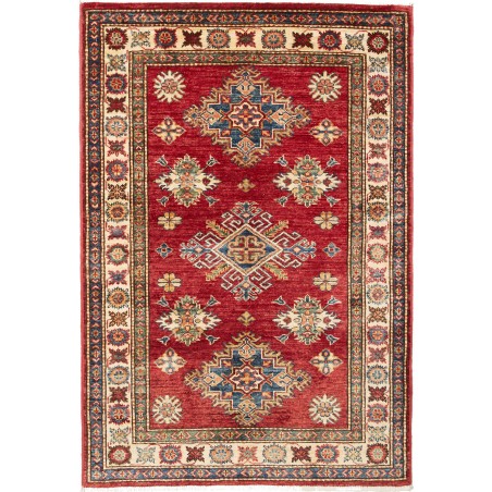 Tappeto Kazak Fine Pakistan marrone giallo 98x143