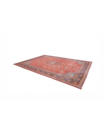 Tappeto Sarough Persia azzurro arancione 296x400