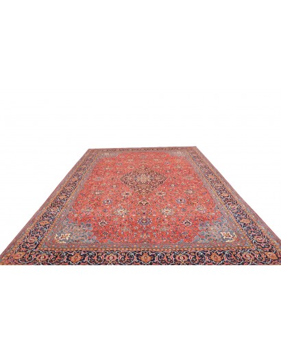 Tappeto Sarough Persia azzurro arancione 296x400
