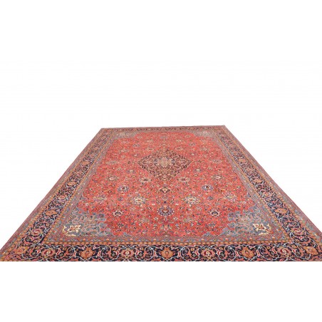 Tappeto Sarough Persia azzurro arancione 296x400