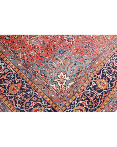Tappeto Sarough Persia azzurro arancione 296x400