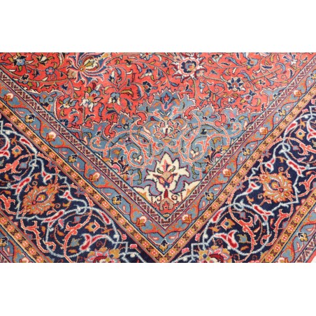 Tappeto Sarough Persia azzurro arancione 296x400