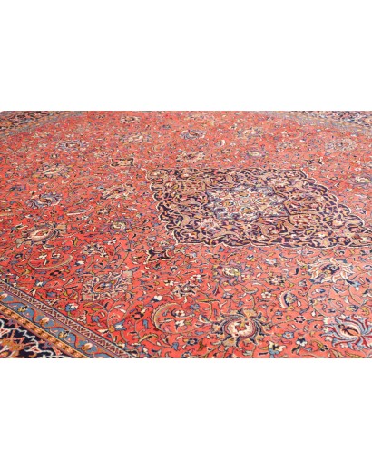 Tappeto Sarough Persia azzurro arancione 296x400