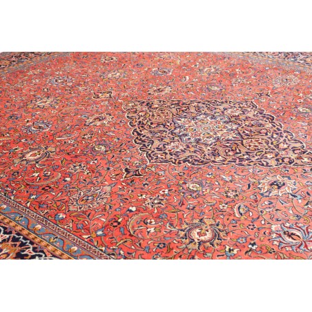 Tappeto Sarough Persia azzurro arancione 296x400