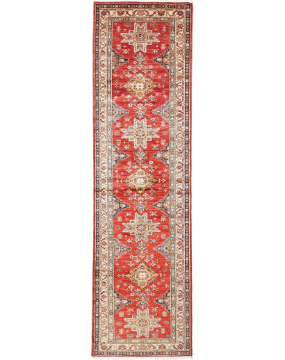 Tappeto Kazak Fine Pakistan marrone grigio 80x306