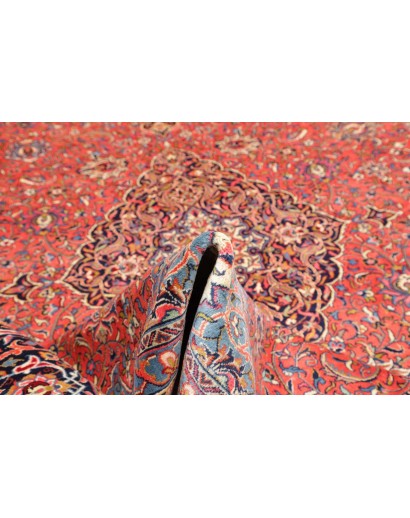 Tappeto Sarough Persia azzurro arancione 296x400