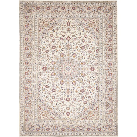 Tappeto Kashan Persia bianco grigio 253x340