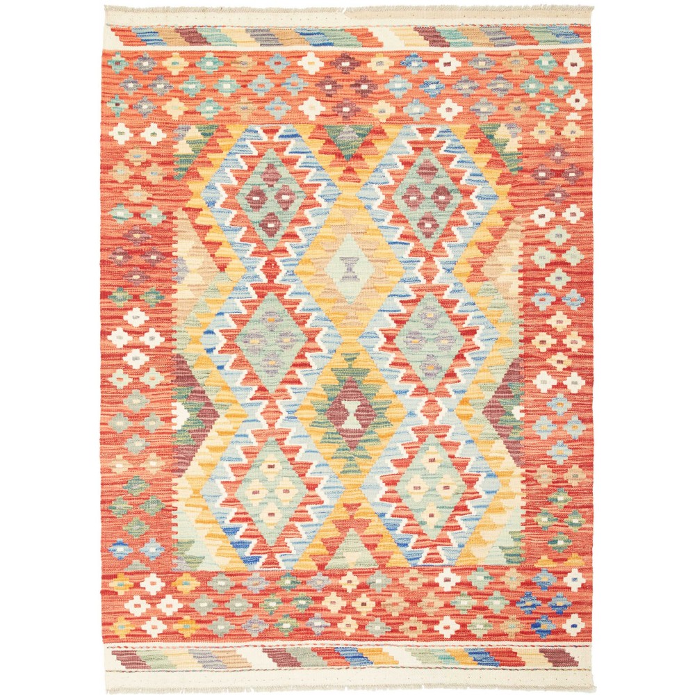 Tappeto Kilim Afghanistan marrone 127x172
