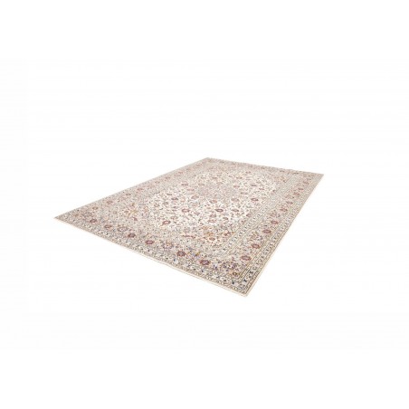 Tappeto Kashan Persia bianco grigio 253x340