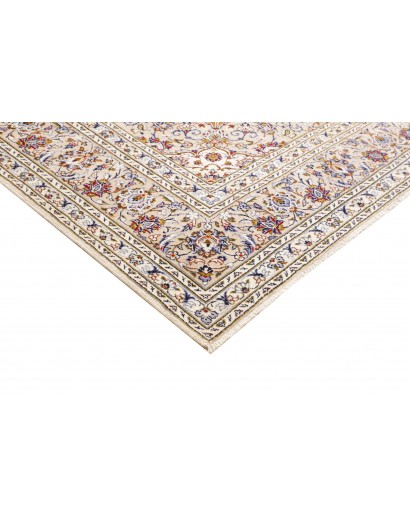 Tappeto Kashan Persia bianco grigio 253x340