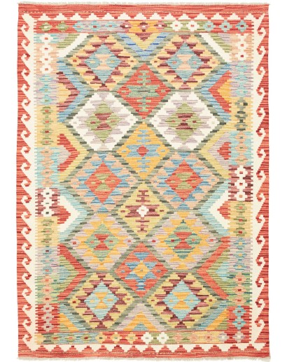 Tappeto Kilim Afghanistan marrone beige 131x183