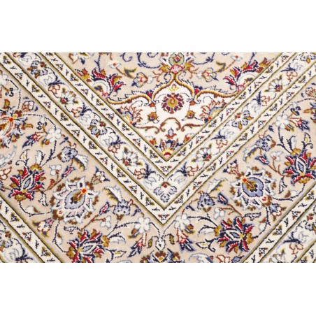 Tappeto Kashan Persia bianco grigio 253x340