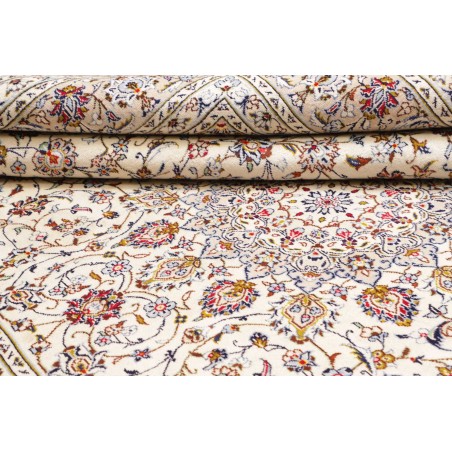 Tappeto Kashan Persia bianco grigio 253x340