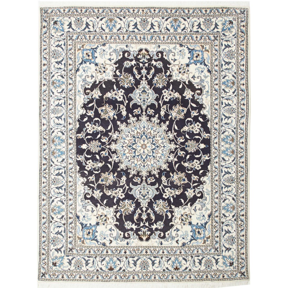 Tappeto Nain Kashmar Persia grigio 150x202