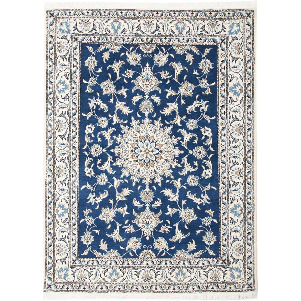 Tappeto Nain Kashmar Persia grigio 150x203