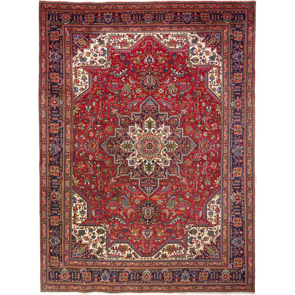 Tappeto Tabriz Persia marrone grigio 255x347
