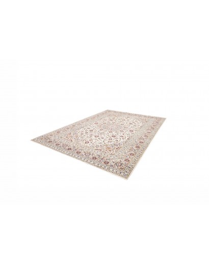 Tappeto Kashan Persia bianco grigio 258x353