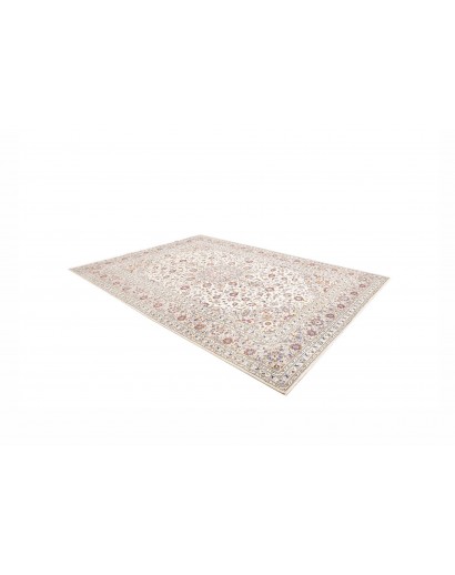 Tappeto Kashan Persia bianco grigio 258x353