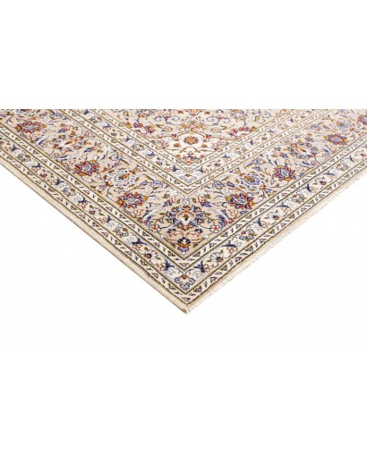 Tappeto Kashan Persia bianco grigio 258x353