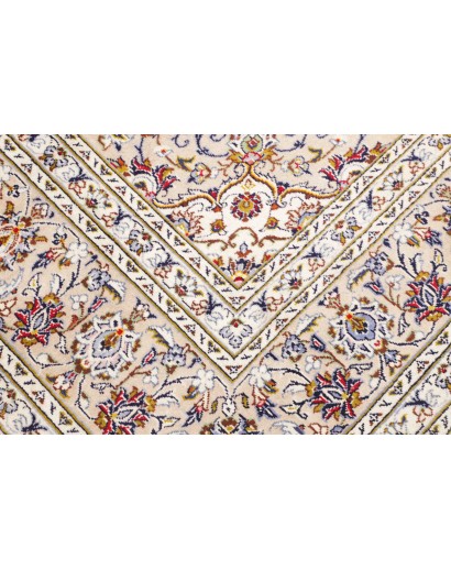 Tappeto Kashan Persia bianco grigio 258x353