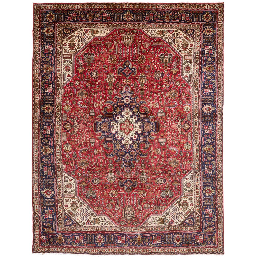 Tappeto Tabriz Persia marrone giallo 255x333