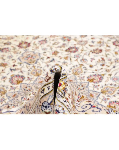 Tappeto Kashan Persia bianco grigio 258x353