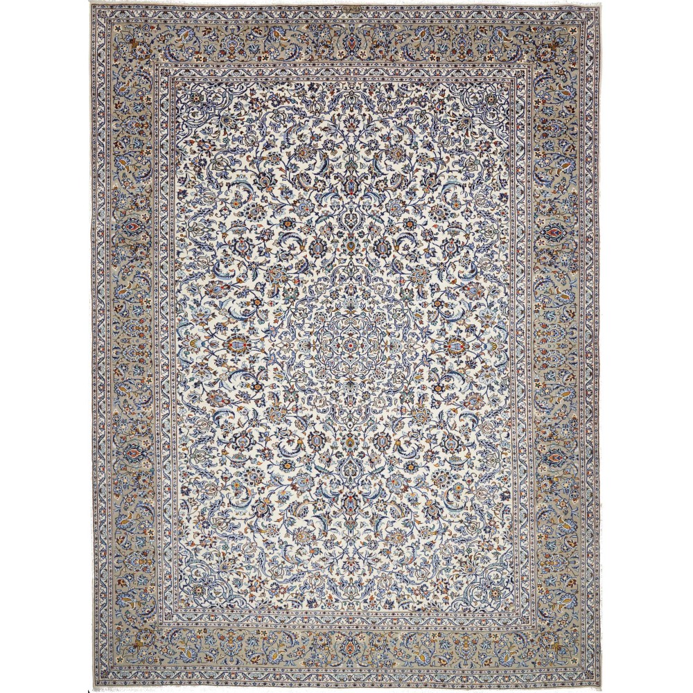 Tappeto Kashan Persia beige verde 300x403