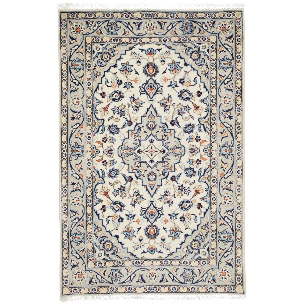 Tappeto Kashan Fine Persia beige bianco 96x150