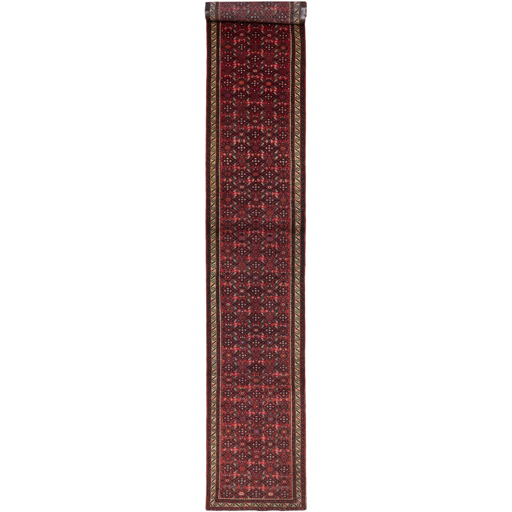 Tappeto Hamadan Persia grigio marrone 75x480