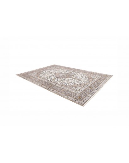 Tappeto Kashan Persia beige azzurro 255x356