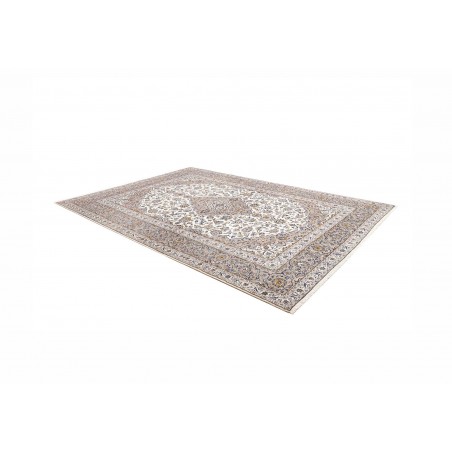Tappeto Kashan Persia beige azzurro 255x356