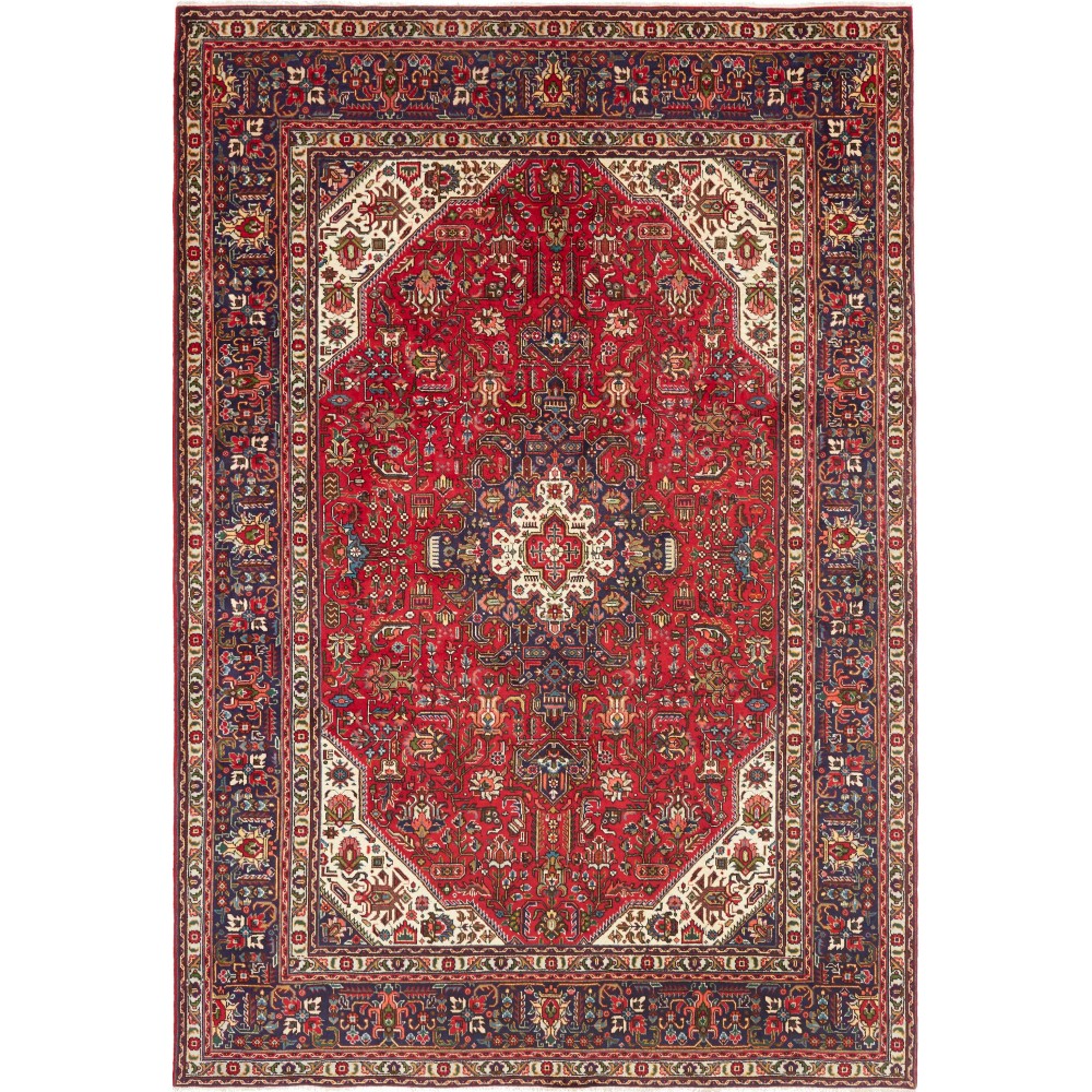 Tappeto Tabriz Persia marrone giallo 200x290