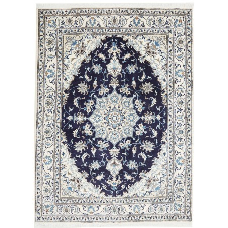 Tappeto Nain Kashmar Persia bianco grigio 168x234