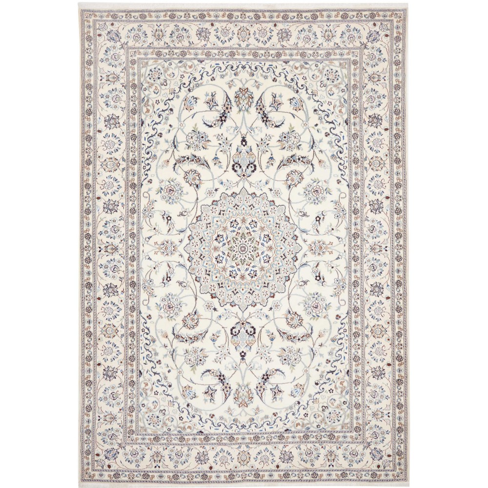 Tappeto Nain Kashmar Persia bianco 240x346