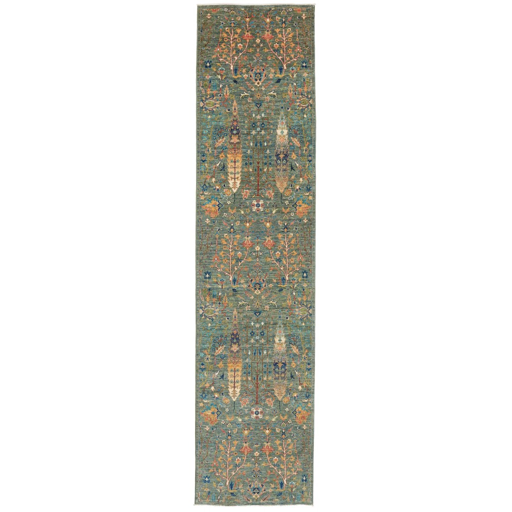 Tappeto Shahi Fine Pakistan bianco marrone 82x344