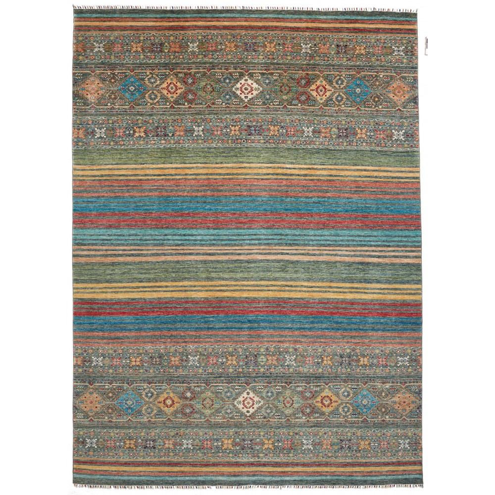 Tappeto Rubin Pakistan bianco azzurro 276x378