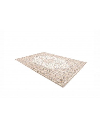 Tappeto Kashan Persia bianco grigio 260x387