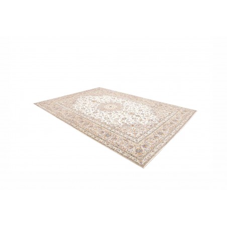 Tappeto Kashan Persia bianco grigio 260x387