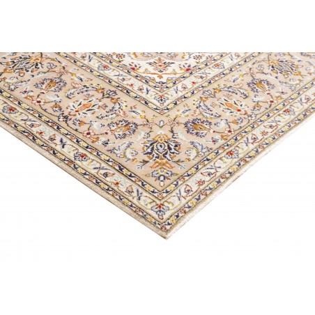 Tappeto Kashan Persia bianco grigio 260x387