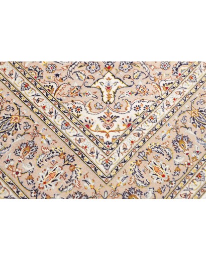 Tappeto Kashan Persia bianco grigio 260x387