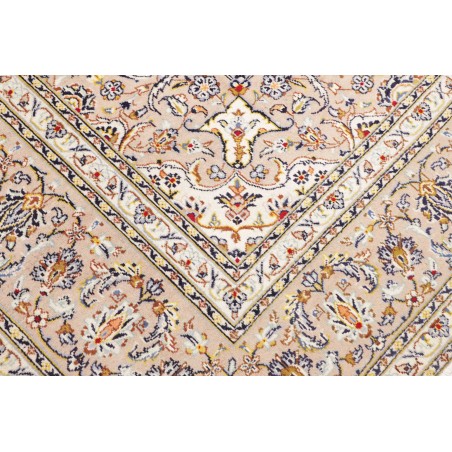 Tappeto Kashan Persia bianco grigio 260x387