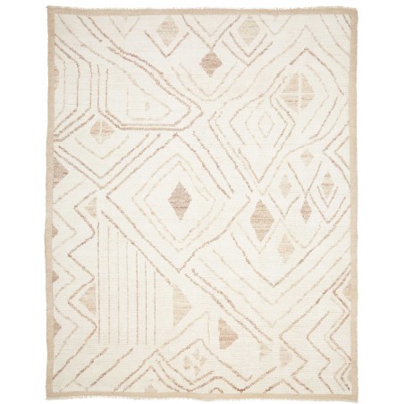 Tappeto bianco marrone 244x306