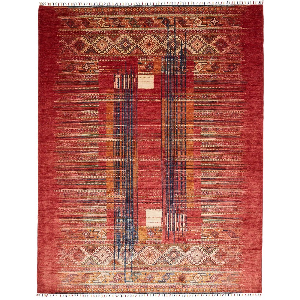 Tappeto Siva Pakistan marrone giallo 240x306