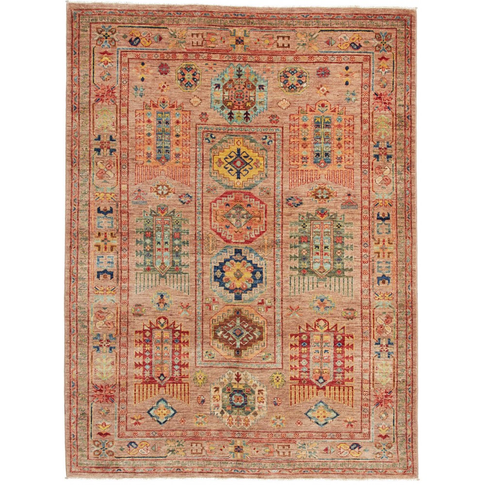 Tappeto Tribal Pakistan marrone 151x203