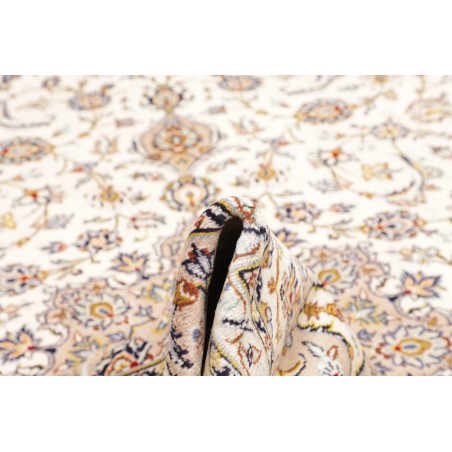 Tappeto Kashan Persia bianco grigio 260x387