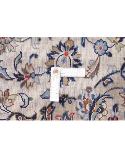 Tappeto Kashan Persia bianco grigio 260x387