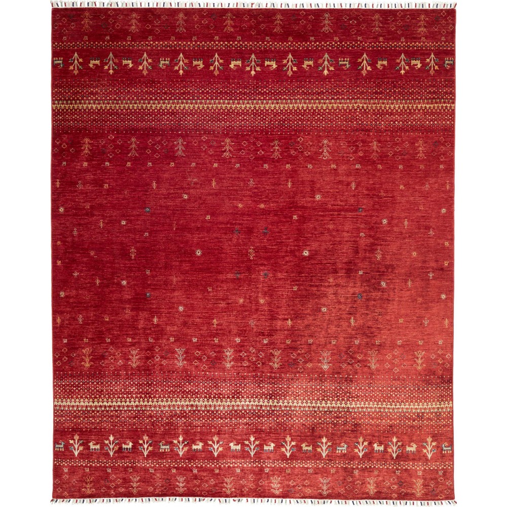 Tappeto Siva Pakistan marrone giallo 248x303